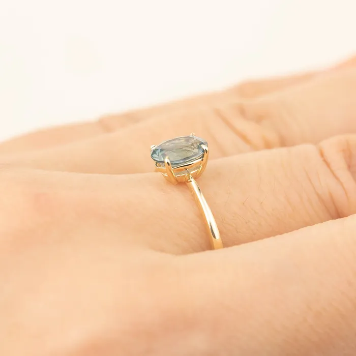 Rings Envero Jewelry Nina Ring 126ct Light Blue Montana Sapphire One of a kind