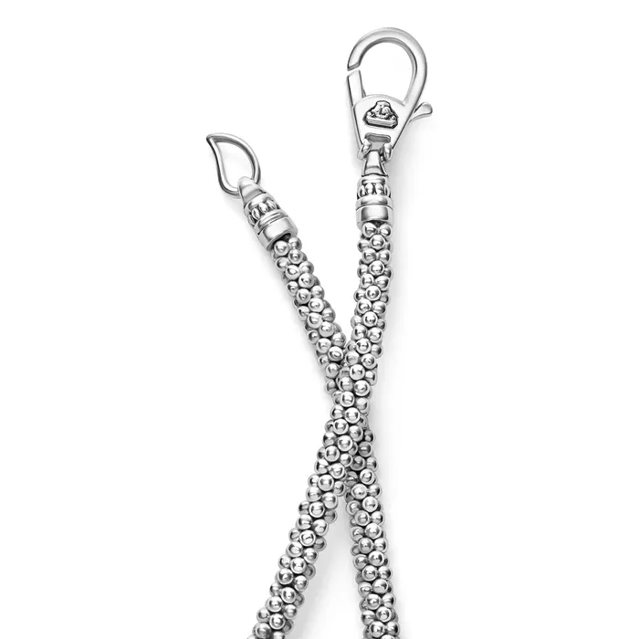 LAGOS Signature Caviar TwoTone Interlocking Diamond Pendant Necklace Necklaces