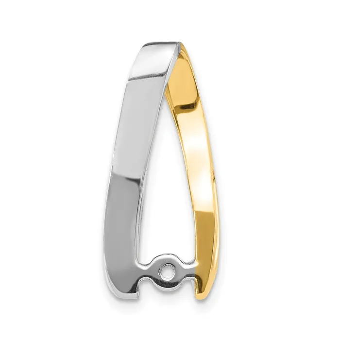 14k Two Tone A Diamond Peg Slide Goldiacom Rings