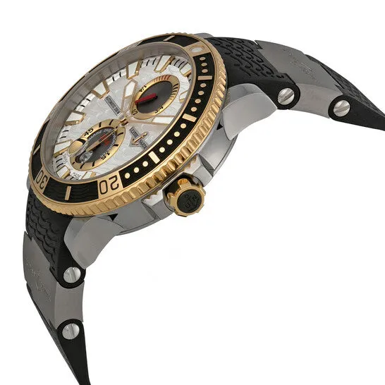 Earrings Original Ulysse Nardin Maxi Marine Diver Silver Dial Titanium Rose Gold Mens Watch 265903T91 JMS always Earrings Original Ulysse Nardin Maxi Marine Diver Silver Dial Titanium Rose Gold Mens Watch 265903T91 JMS always