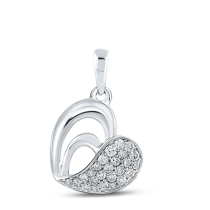 gndatlanta Necklaces 18CTWDiamond HEART PENDANT