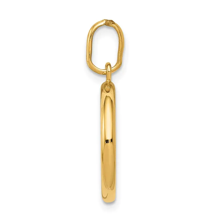 Goldia Necklaces 14k Yellow Gold Polished And Satin St Christopher Medal Pendant