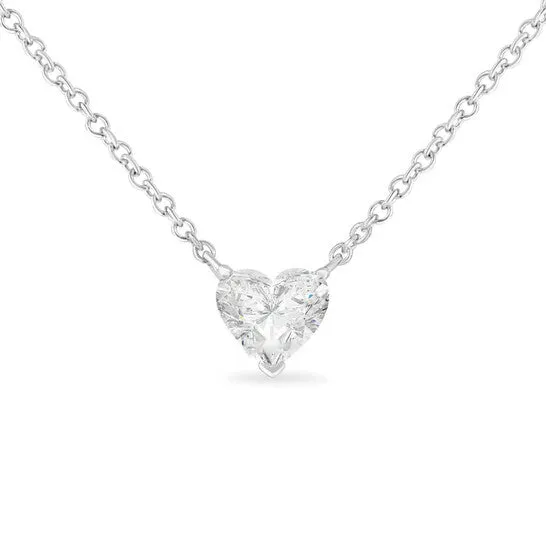 JMS always Necklaces Original Haus of Brilliance IGI Certified 14k White Gold 12 cttw Lab Grown Heart Shape Diamond Solitaire 18 Pendant Necklace EF Color SI1SI2 Clarity JMS always Necklaces Original Haus of Brilliance IGI Certified 14k White Gold 12 cttw Lab Grown Heart Shape Diamond Solitaire 18 Pendant Necklace EF Color SI1SI2 Clarity