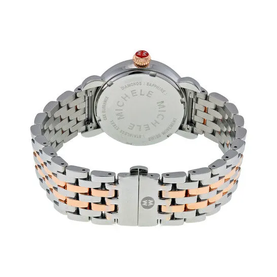 JMS always Original Michele CSX Elegance Mother of Pearl Dial Twotone Ladies Watch MWW03T000066 Rings
