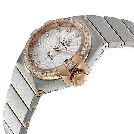 JMS always Watches Original Omega Constellation Mother of Pearl Diamond Dial Ladies Watch 12325272055001
