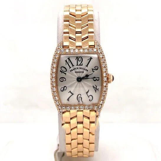 JMS always Watches Original Preowned Franck Muller Cintree Curvex Quartz Diamond Silver Dial Ladies Watch 2251 QZ D JMS always Watches Original Preowned Franck Muller Cintree Curvex Quartz Diamond Silver Dial Ladies Watch 2251 QZ D