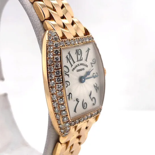JMS always Watches Original Preowned Franck Muller Cintree Curvex Quartz Diamond Silver Dial Ladies Watch 2251 QZ D JMS always Watches Original Preowned Franck Muller Cintree Curvex Quartz Diamond Silver Dial Ladies Watch 2251 QZ D