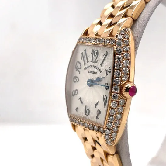 JMS always Watches Original Preowned Franck Muller Cintree Curvex Quartz Diamond Silver Dial Ladies Watch 2251 QZ D JMS always Watches Original Preowned Franck Muller Cintree Curvex Quartz Diamond Silver Dial Ladies Watch 2251 QZ D