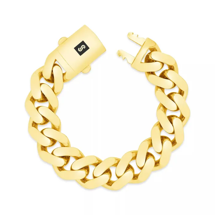 Necklaces 14k Yellow Gold Royal Monaco Miami Cuban Link 75mm Chain Pendant Necklace 28 Goldiacom