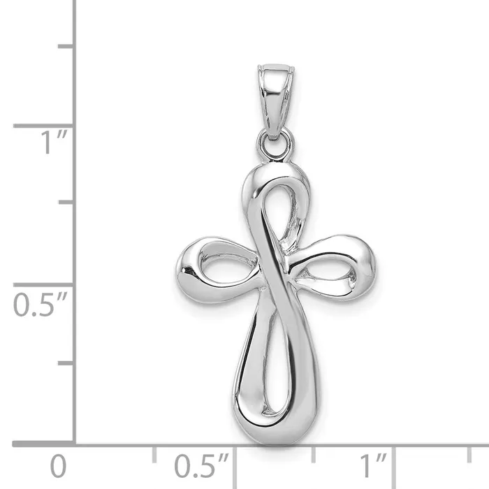 Necklaces Goldia 14k White Gold Cross Pendant