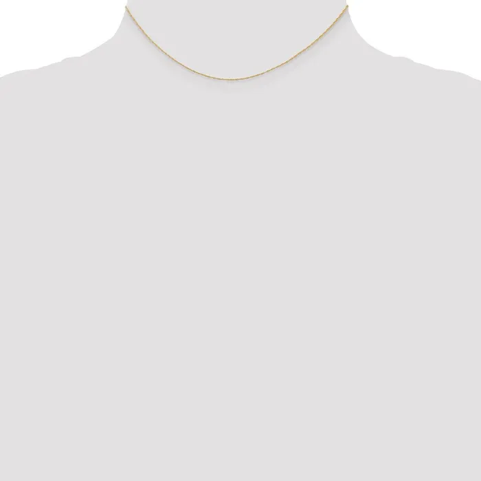 Necklaces QGold 14K Yellow Gold 13 inch Carded 5mm Cable Rope with Spring Ring Clasp Children Necklace Chain Necklace Necklaces QGold 14K Yellow Gold 13 inch Carded 5mm Cable Rope with Spring Ring Clasp Children Necklace Chain Necklace