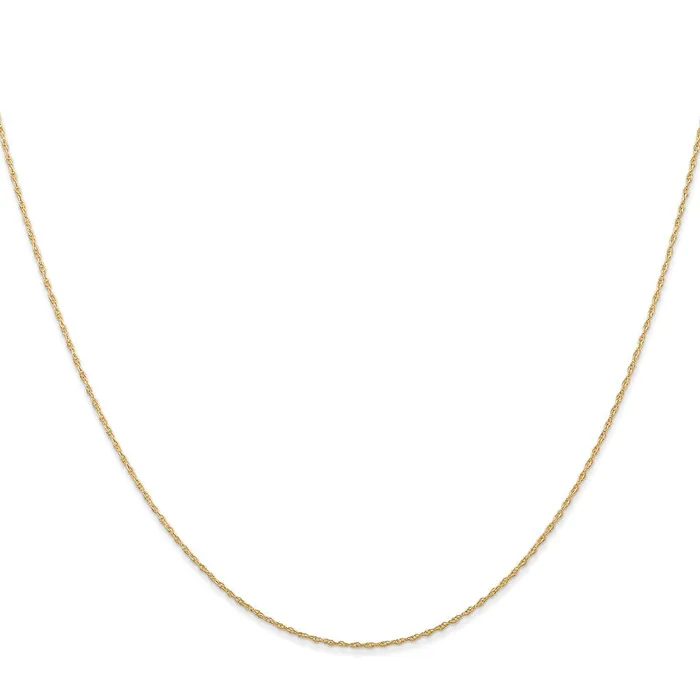 Necklaces QGold 14K Yellow Gold 13 inch Carded 5mm Cable Rope with Spring Ring Clasp Children Necklace Chain Necklace Necklaces QGold 14K Yellow Gold 13 inch Carded 5mm Cable Rope with Spring Ring Clasp Children Necklace Chain Necklace