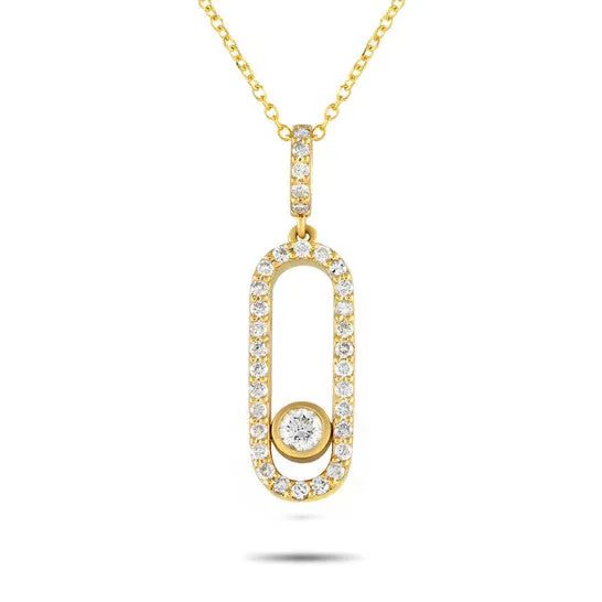 Original LB Exclusive 18K Yellow Gold 032ct Diamond Pendant Necklace JMS always Necklaces Original LB Exclusive 18K Yellow Gold 032ct Diamond Pendant Necklace JMS always Necklaces