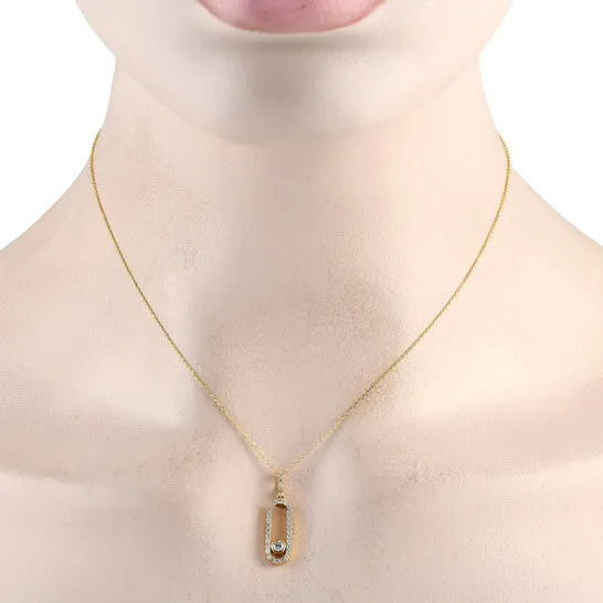 Original LB Exclusive 18K Yellow Gold 032ct Diamond Pendant Necklace JMS always Necklaces Original LB Exclusive 18K Yellow Gold 032ct Diamond Pendant Necklace JMS always Necklaces
