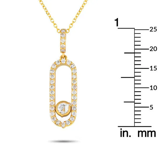 Original LB Exclusive 18K Yellow Gold 032ct Diamond Pendant Necklace JMS always Necklaces Original LB Exclusive 18K Yellow Gold 032ct Diamond Pendant Necklace JMS always Necklaces