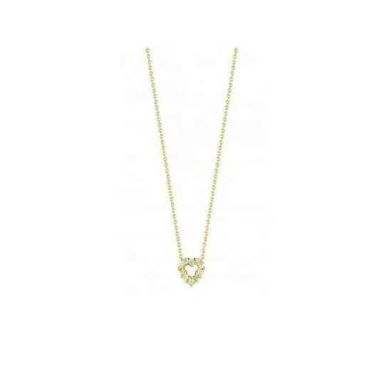 Original Roberto Coin Tiny Treasures Yellow Gold Baby Heart Necklace 011ct 18 JMS always Necklaces Original Roberto Coin Tiny Treasures Yellow Gold Baby Heart Necklace 011ct 18 JMS always Necklaces