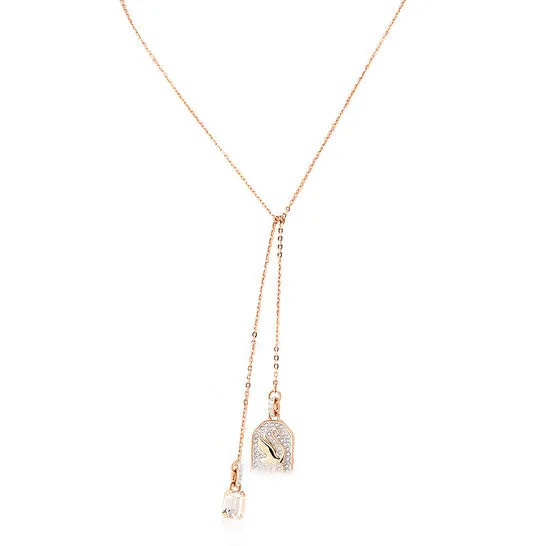 Original Swarovski Signum Rose GoldTone Plated Swam Y Necklace JMS always Necklaces Original Swarovski Signum Rose GoldTone Plated Swam Y Necklace JMS always Necklaces