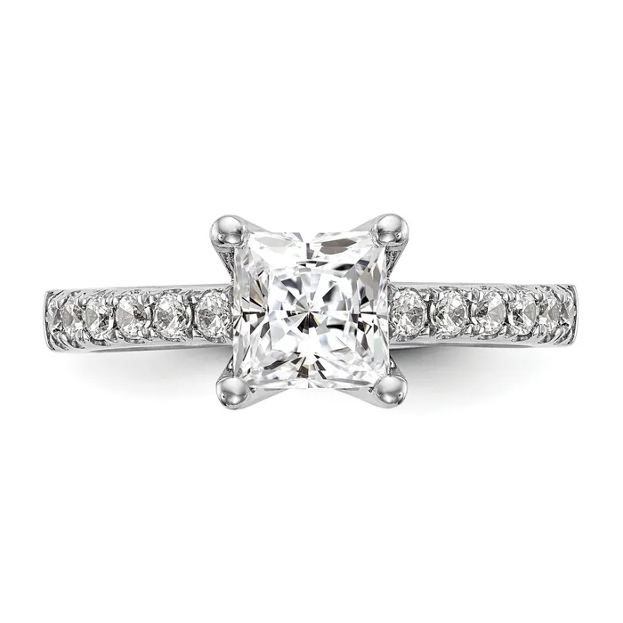 Rings 200ct CZ Solid Real 14K White Gold Engagement Ring Goldia