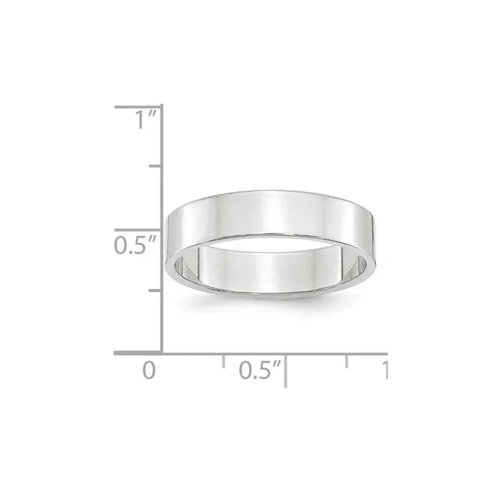 Rings Goldia Solid 14K White Gold 5mm Light Weight Flat MensWomens Wedding Band Ring Size 14 Rings Goldia Solid 14K White Gold 5mm Light Weight Flat MensWomens Wedding Band Ring Size 14