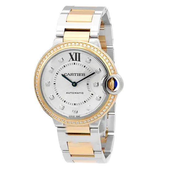 Watches JMS always Original Cartier Ballon Bleu Automatic Diamond Silver Dial Ladies Watch W3BB0024 Watches JMS always Original Cartier Ballon Bleu Automatic Diamond Silver Dial Ladies Watch W3BB0024