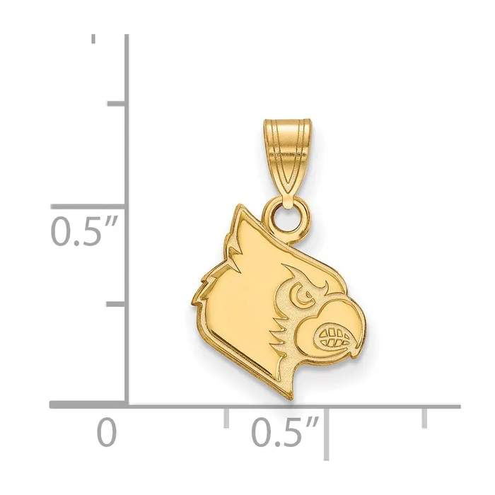 10K Yellow Gold University of Louisville Small Pendant TreasureFineJewelers Necklaces