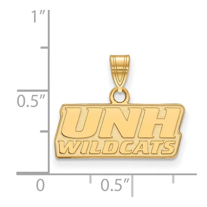 14K Yellow Gold University of New Hampshire Small Pendant TreasureFineJewelers Necklaces