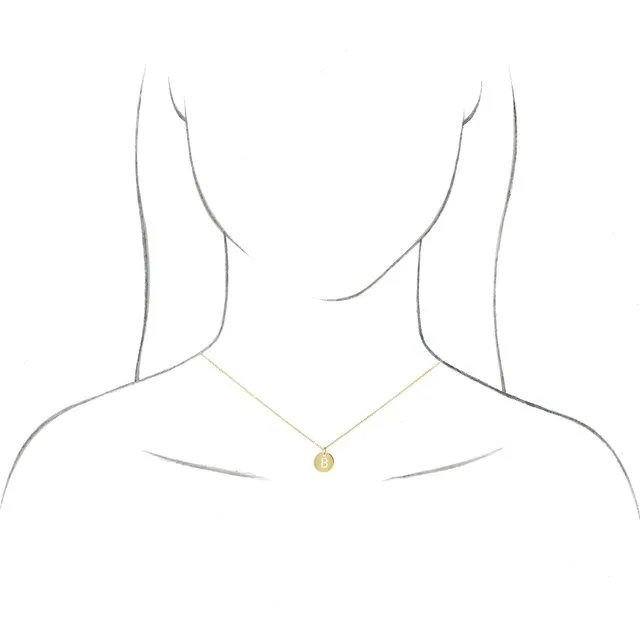 18K Rose GoldPlated Sterling Silver Initial K 10 mm Disc 1618 Necklace TreasureFineJewelers Necklaces