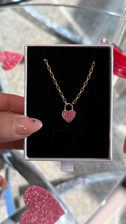 MP Jewelry Paperclip Be Mine Heart Necklace Necklaces
