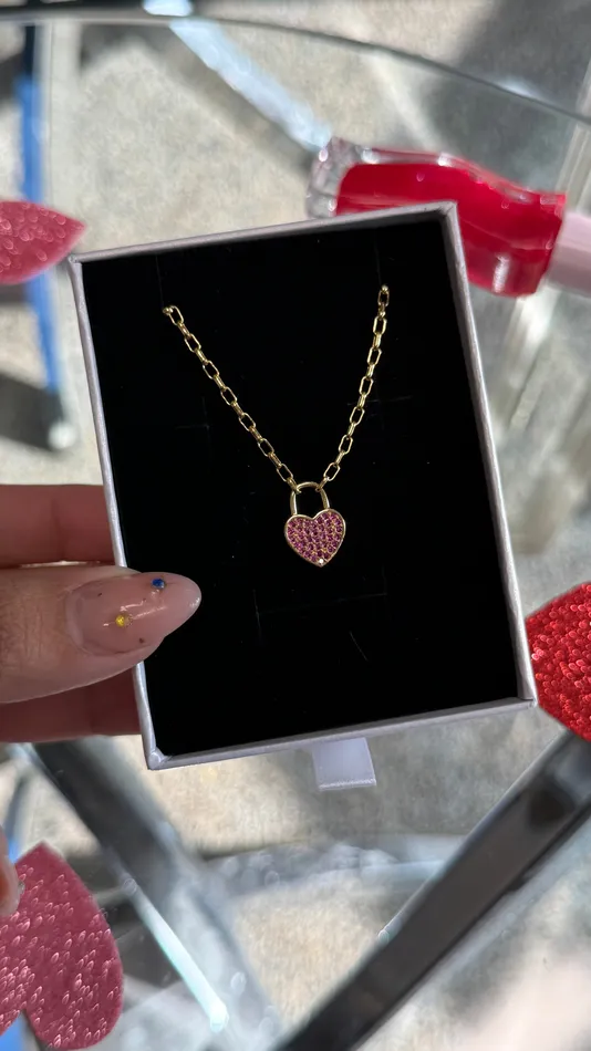 MP Jewelry Paperclip Be Mine Heart Necklace Necklaces MP Jewelry Paperclip Be Mine Heart Necklace Necklaces