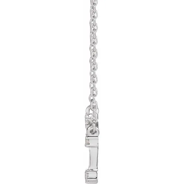 Necklaces 14K White Gold 08 CTW Natural Diamond Aries 1618 Necklace TreasureFineJewelers