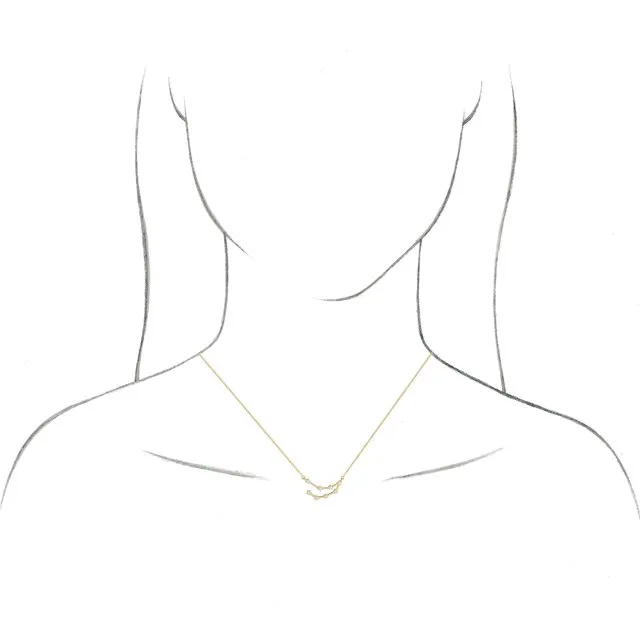 Necklaces 14K White Gold 08 CTW Natural Diamond Aries 1618 Necklace TreasureFineJewelers