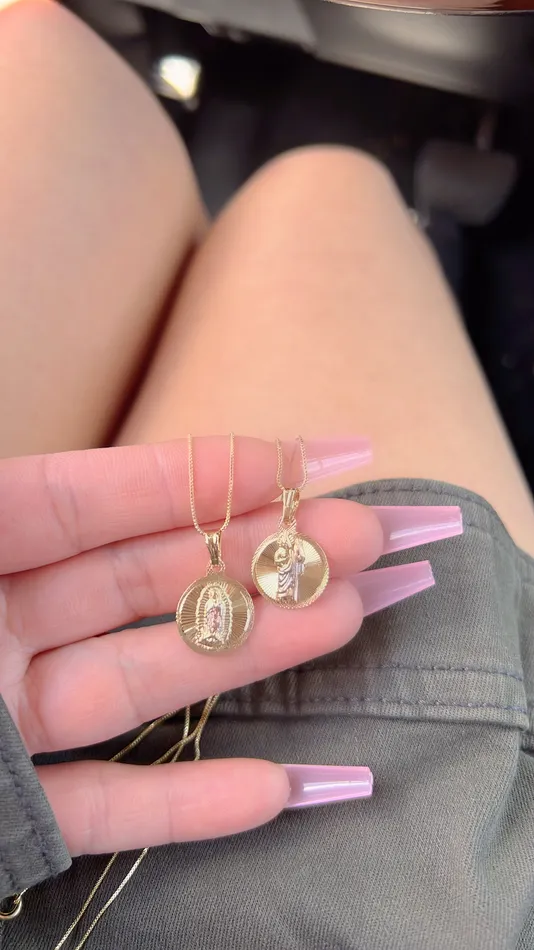 Necklaces MP Jewelry Mini Saint Jude Circle Necklace Necklaces MP Jewelry Mini Saint Jude Circle Necklace