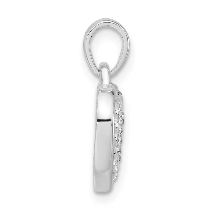 Necklaces Sterling Silver Stellux Crystal Heart Pendant TreasureFineJewelers