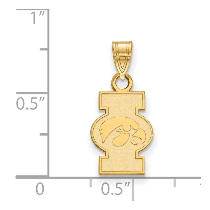 Necklaces TreasureFineJewelers 14k Gold University of Iowa Small Pendant