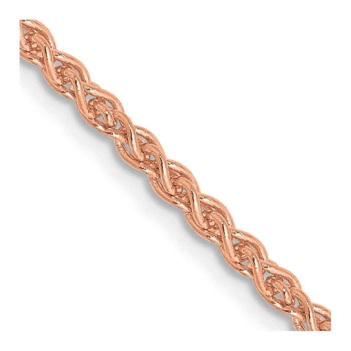 Necklaces TreasureFineJewelers 14k Rose Gold 21mm Solid Polished Spiga Chain Necklaces TreasureFineJewelers 14k Rose Gold 21mm Solid Polished Spiga Chain