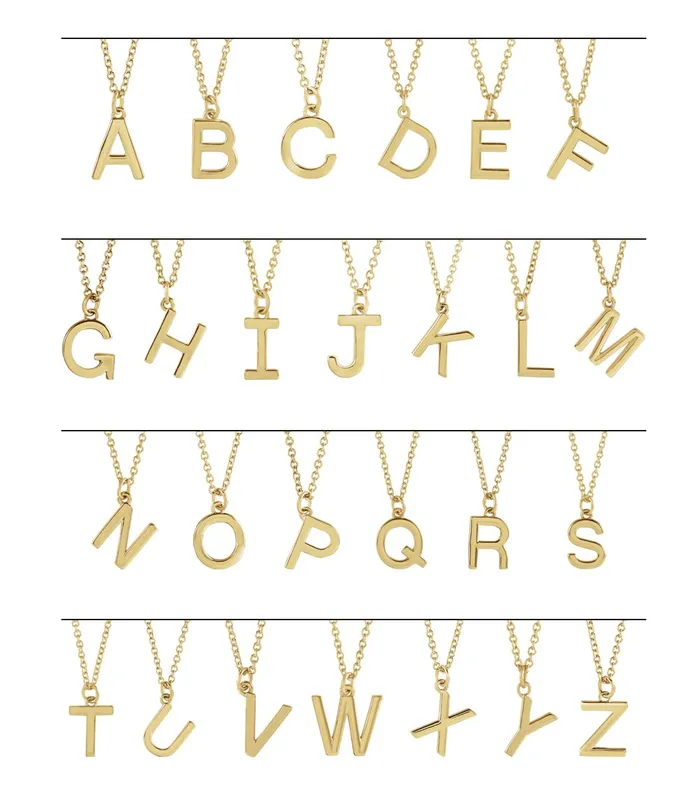 Necklaces TreasureFineJewelers 14K Rose Gold Initial A Dangle 18 Necklace