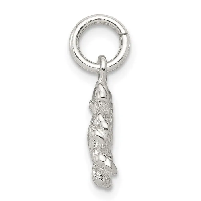 Rings TreasureFineJewelers Sterling Silver Crab Charm