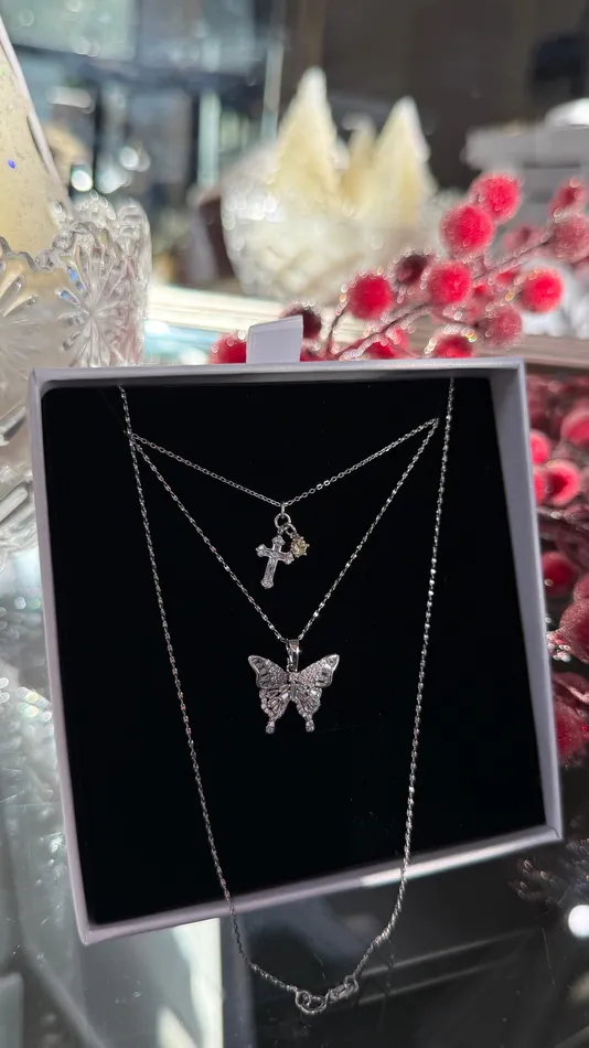 Sterling Butterfly Necklace Set MP Jewelry Necklaces
