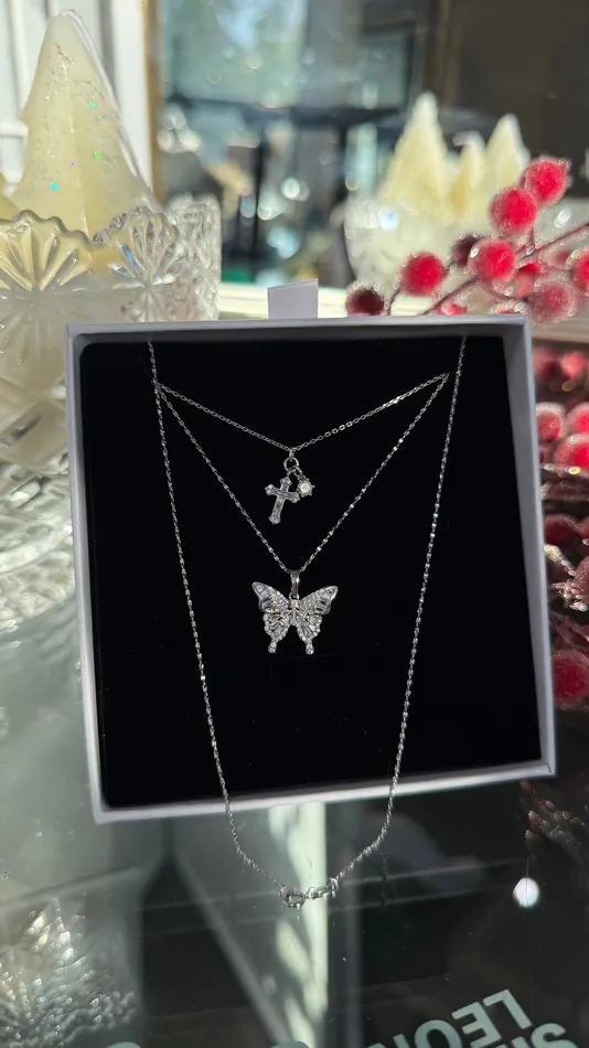 Sterling Butterfly Necklace Set MP Jewelry Necklaces Sterling Butterfly Necklace Set MP Jewelry Necklaces