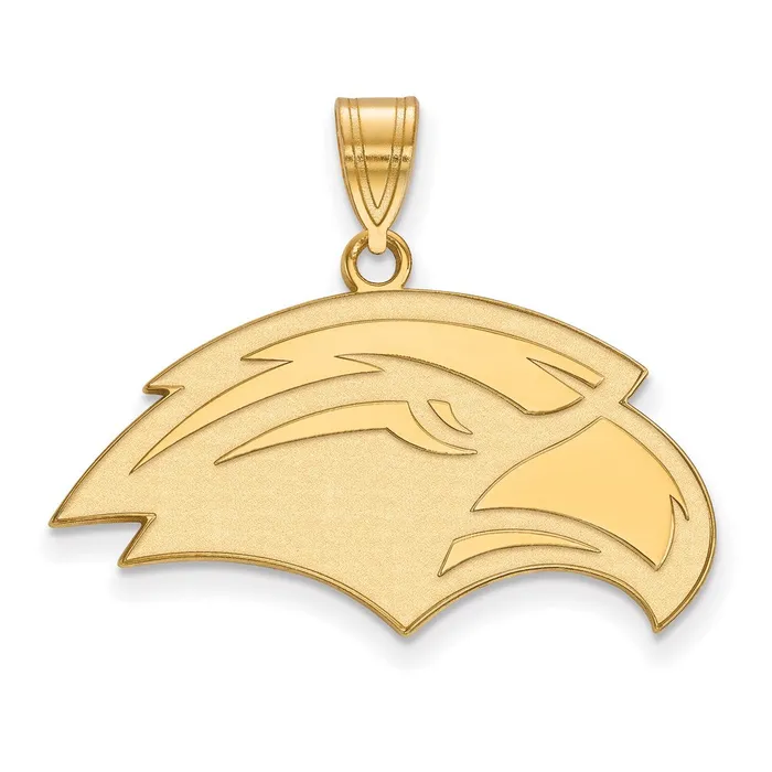 Sterling Silver Goldplated University of Southern Mississippi Eagle Medium Pendant TreasureFineJewelers Necklaces Sterling Silver Goldplated University of Southern Mississippi Eagle Medium Pendant TreasureFineJewelers Necklaces
