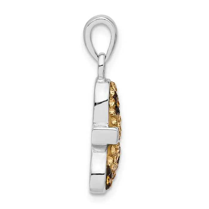 Sterling Silver Stellux Crystal Animal Print Butterfly Pendant TreasureFineJewelers Necklaces