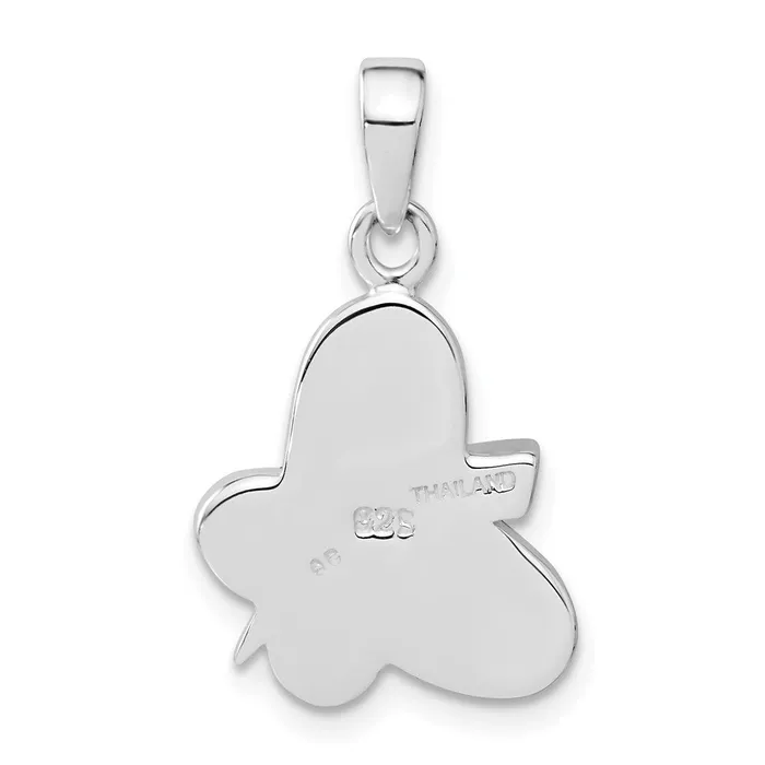 Sterling Silver Stellux Crystal Animal Print Butterfly Pendant TreasureFineJewelers Necklaces