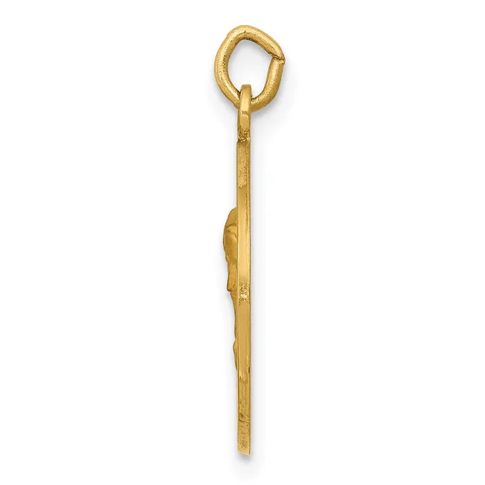 TreasureFineJewelers Charm Necklaces 14k Our Lady of Sorrows Medal Charm