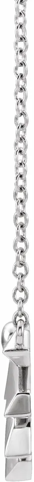 TreasureFineJewelers Necklaces 14K White Gold Starburst 18 Necklace