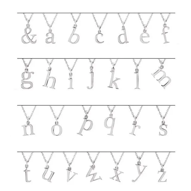 TreasureFineJewelers Necklaces 14K Yellow Gold Lowercase Initial c 16 Necklace