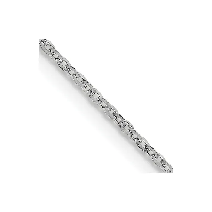 TreasureFineJewelers Necklaces 18K Leslies WG 115mm Diamond Cut Cable Chain TreasureFineJewelers Necklaces 18K Leslies WG 115mm Diamond Cut Cable Chain
