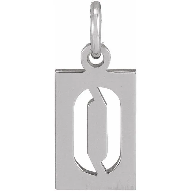 TreasureFineJewelers Necklaces Sterling Silver Pierced Numeral 0 Dog Tag Pendant TreasureFineJewelers Necklaces Sterling Silver Pierced Numeral 0 Dog Tag Pendant