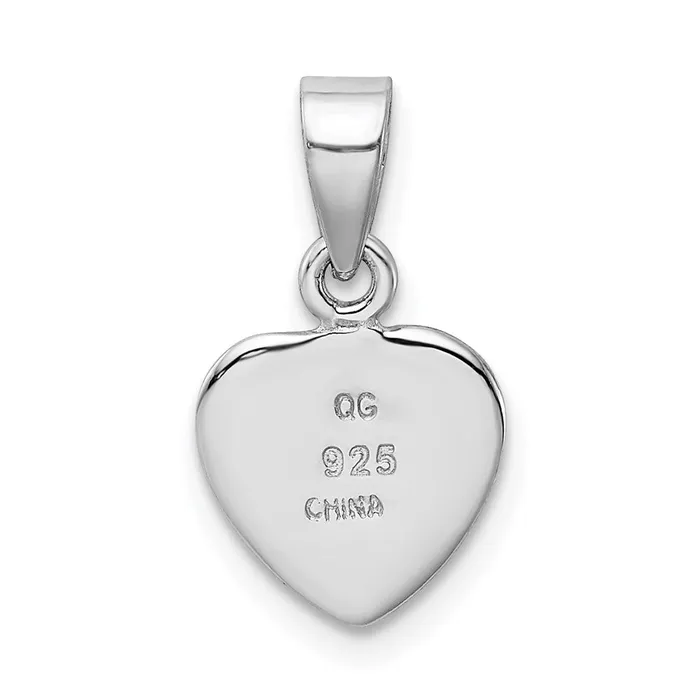 TreasureFineJewelers Necklaces Sterling Silver Rhodiumplated Antiqued Love My Dog Pendant