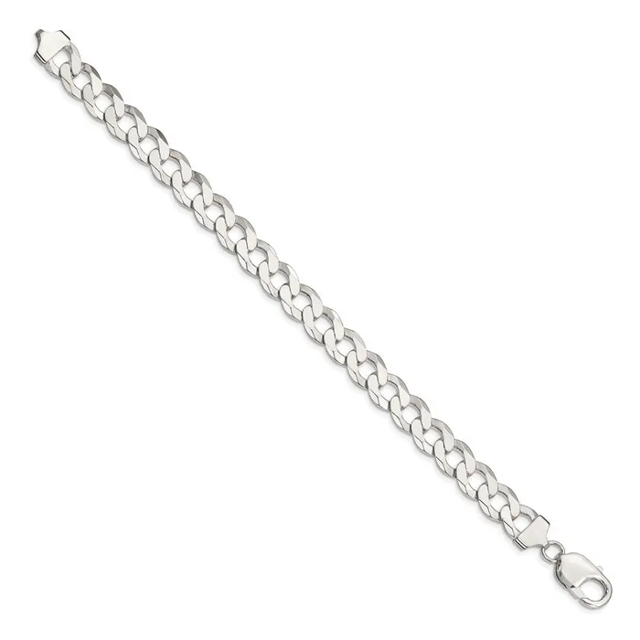 TreasureFineJewelers Rings Sterling Silver 975mm Flat Curb Chain