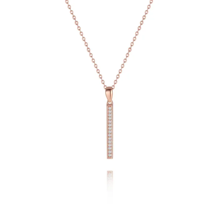 Trendolla Jewelry Necklaces Vertical Pole Necklace The Comet Jewelry Set collection Designed by Tanin